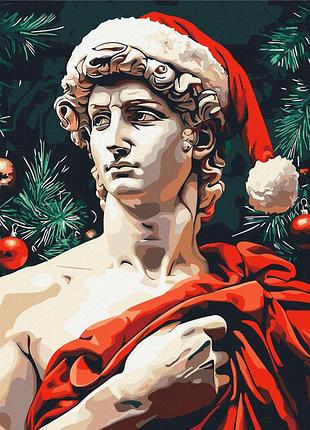 Картина по номерам состарился в новогоднем настроении 40 х 50 brushme bs54209