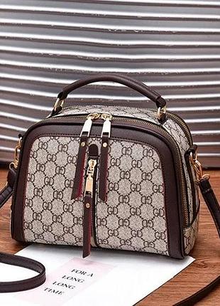 Женская стильная мини-сумочка кросс-боди через плечо из эко-кожи gd