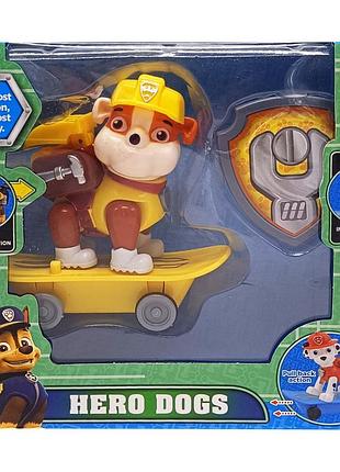 Набор героев "щенячий патруль" крепыш 6080/6070(e) со скейтом