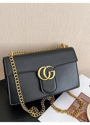 Женская сумка с цепочкой black