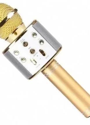 Бездротовий караоке мікрофон ws-858, блютуз колонка