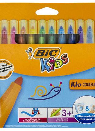 Фломастери "bic" 12 кольорів кідкулер xl 828966/516