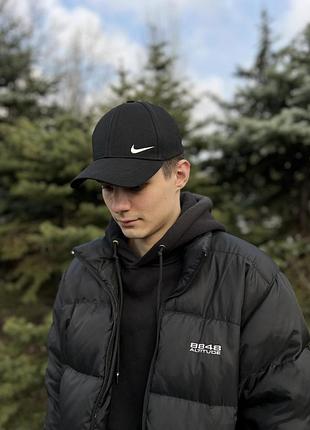 Кепка найк черного цвета / кепка nike черная / бейсболка nike