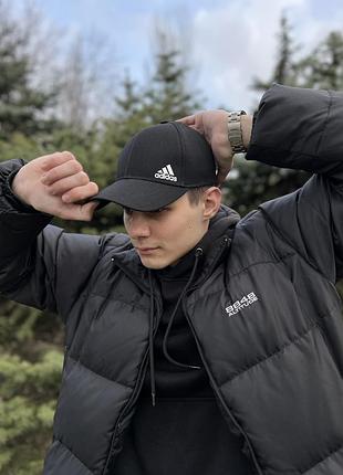 Кепка адидас черного цвета / кепка adidas чорная / бейсболка adidas