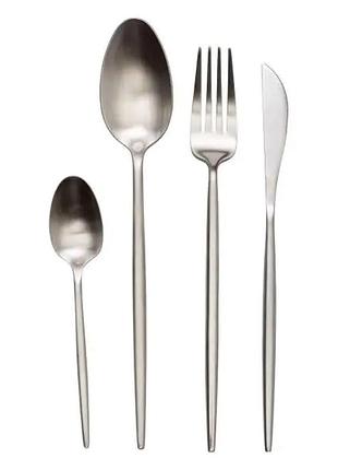 Набор столовых приборов 24 предмета столовый набор на 6 персон серебристый hp-20-16