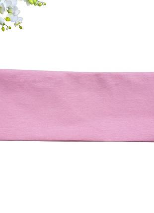 Пов'язка на голову французький трикотаж sport pink 24х8 см рожевий