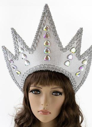 Корона снежной королевы (серебряная)