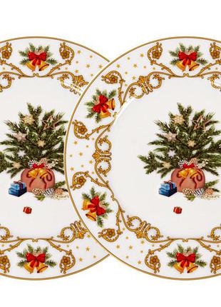 Набор тарелок из 2-х шт lefard модерн фарфор 21 см 985-164