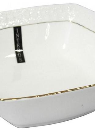 Салатник квадратный 7 interos s011617-a снежная королева 17 см