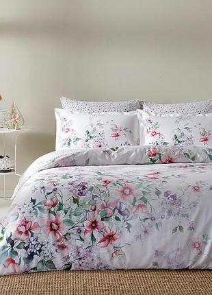 Двоспальний євро комплект тас messe lilac сатин-digital