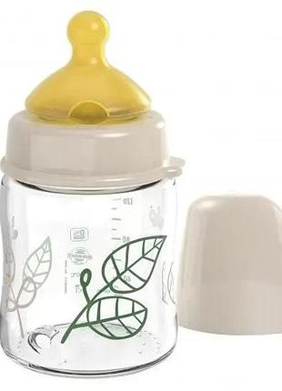 Дитяча пляшечка для годування рр 150 мл. cherry green (бежевий) 0+ s (nip) (35123) 35123