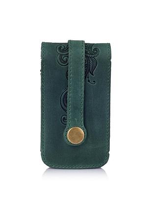 Оригинальная ключница с натуральной матовой кожи, коллекция "mehendi classic"