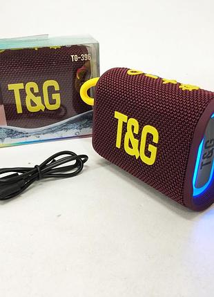 Bluetooth-колонка tg396. цвет: бордовый