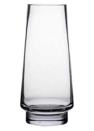 Стеклянная декоративная ваза для цветов 30 см прозрачная ваза для интерьера 2.6 л hp-10-19