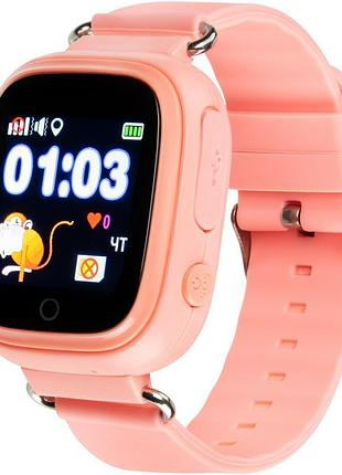 Детские умные часы с gps трекером gelius pro gp-pk003 розовые