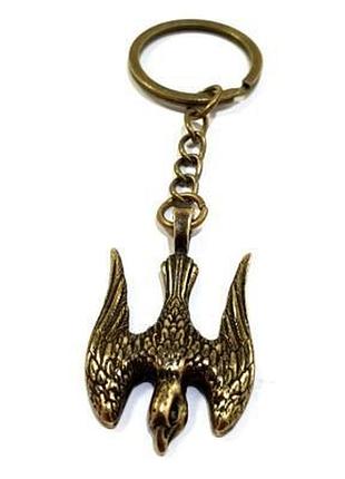 Брелок амулет сокол бронзовое покрытие / брелок амулет сокол бронзовое покрытие 2x3 см