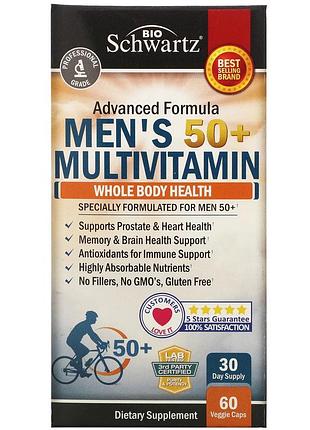 Bioschwartz, мультивитамины для мужчин старше 50 лет, 60 вегетарианских капсул