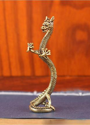 Фигурка тонкий дракончик (h-7 см), статуэтка фен шуй, подарки и сувениры фен шуй