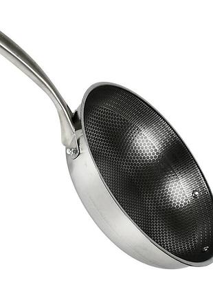Сковорода "wok" с антипригарным покрытием honeycomb 32 см (r93245)