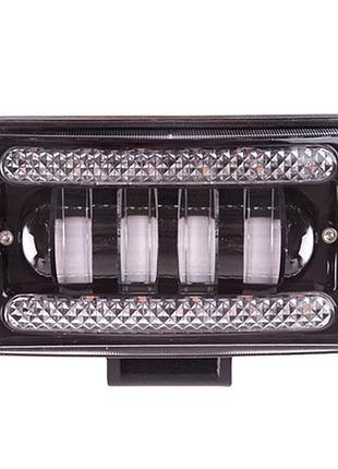 Фара рабочего света + drl lp-7716 hi+low (150*90*70) 9-36v/40w/6000k