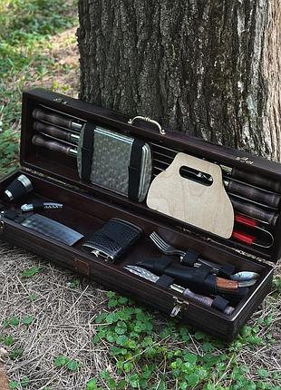 Набір шампурів для чоловіків 37 предметів кабан 2.0 bs93