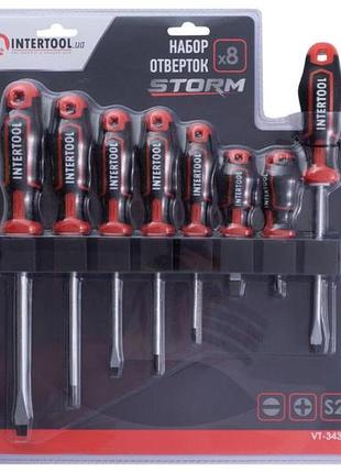 Набор отверток intertool storm (8 шт.) (vt-3438) 4