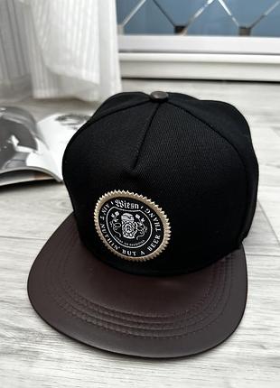 Кепка снепбек (snapback) beer 56-61р черно-коричневый (9047)