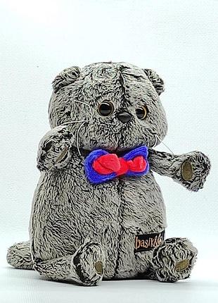 Мягкая игрушка котик басик 876565 с бантиком