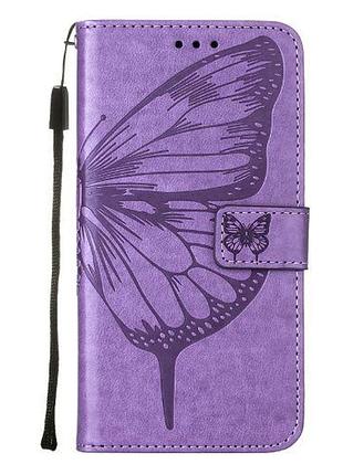 Чехол-книжка "бабочка" для infinix zero 30 5g фиолетовый