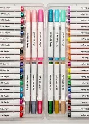 Акварельные маркеры 60 цветов water brush