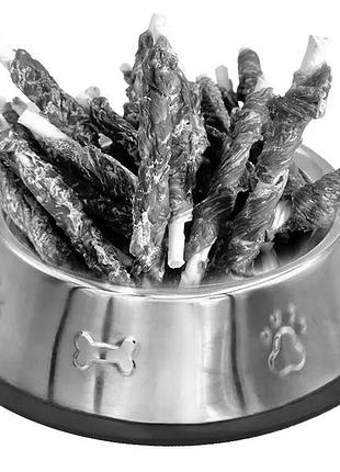 Куриное вяленое мясо на кальцинированной палочке 12,5 см, (≈ 14-16шт/уп), 200г, 50шт/ящ