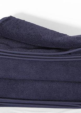 Банное полотенце из микрокоттона тёмноетурция 70х140 swanky синий