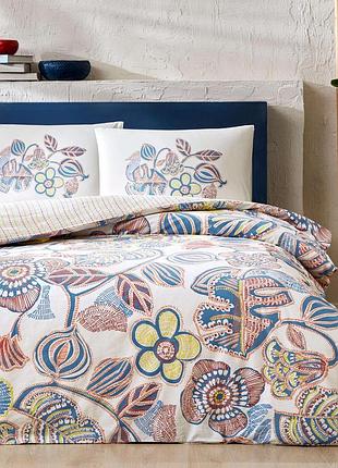 Односпальний комплект tac cecilia turqoise ранфорс