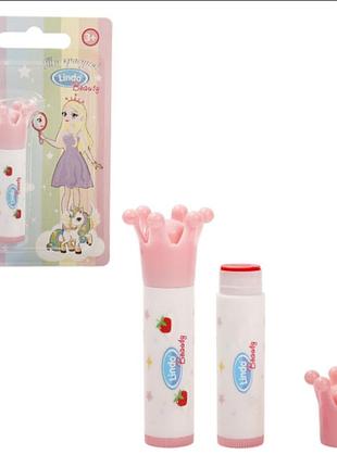 Дитячий бальзам для губ з перламутровим блиском. полуниця u 852