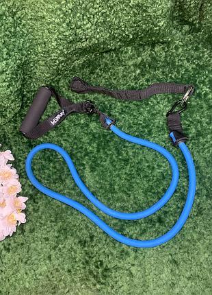 Эспандер трубчатый с карабинами, ручками liveup ls3201, б/у, н2281 эластичный