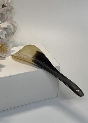 Рожок, ложка для обуви роговая ссср 14,8 см натуральный рог винтаж н2292