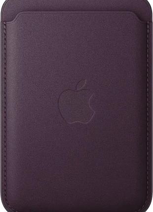 Шкіряний магнітний гаманець apple finewoven wallet with magsafe, blackberry (ma7a4zm/a) новий!