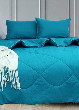 Постільний набір із ковдри, простирадла та наволочок ранфорс полуторне capri breeze