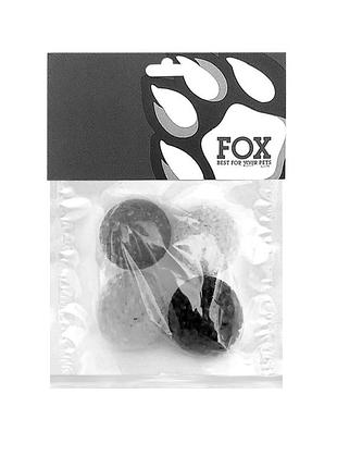 Набор игрушек для кошек тм "fox" мячи глицериновые 4 см, 4 шт/уп (голубой, розовый, зеленый, черный)