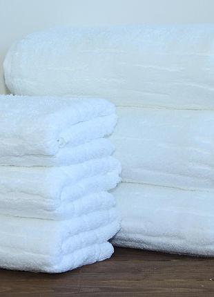 Махровое полотенце для рук и лица 40х70 турция плотность 500 гр/м2 baumwolle цвет: бежевый белый, для рук,