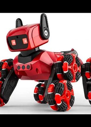 Робот собака с пультом д/у и браслетом stunt dog red 8-wheel