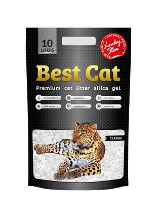 Силикагелевый наполнитель best cat white 10л/4
