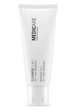 Очищення 2 в 1 гель-тонік cleanse 2 in 1 gel-tonic refresher medicare 200 мл