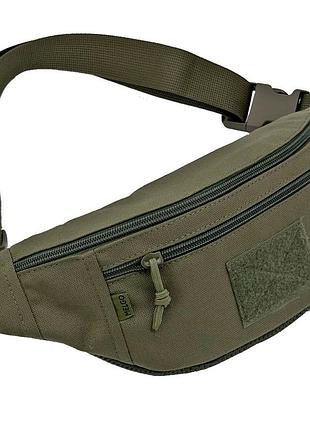 Тактична поясна сумка-бананка олива поликордура