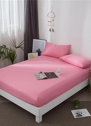 Простынь на резинке 180х200х25см поплин люкс пунш moonlight