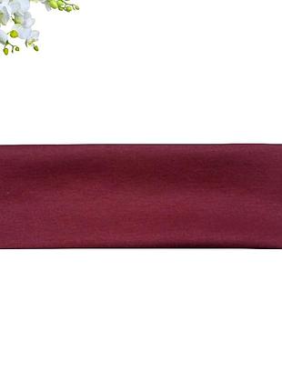 Пов'язка на голову korona sport 23х7 см французький трикотаж burgundy
