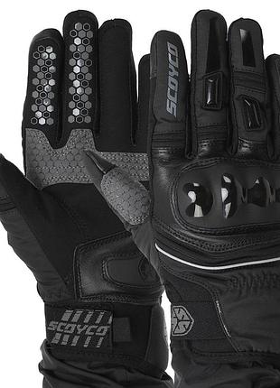 Мотоперчатки scoyco waterproof sensor touch mc94 s-2xl черный