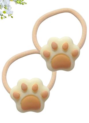 Набір 2 шт резинки для волосся дитяча лапка 3 см ylinxin