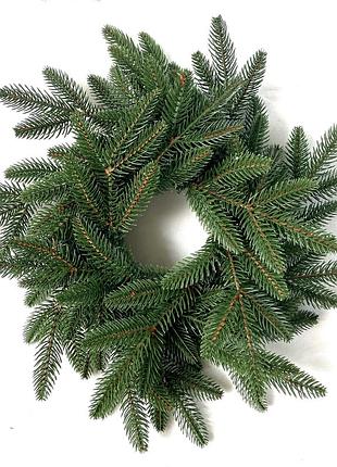 Венок хвойный рождественский classic литой d-40 см зелёный