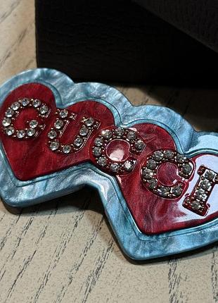 Заколка для волос с логотипом в морском цвете